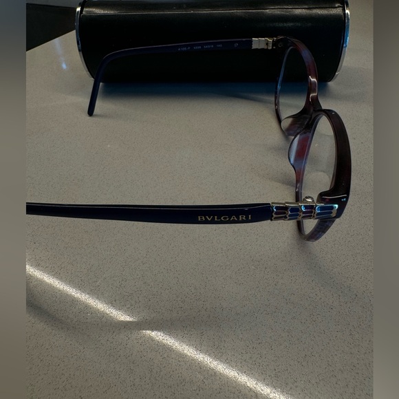 BVLGARI Purple Blue Eyeglasses - Picture 4 of 5